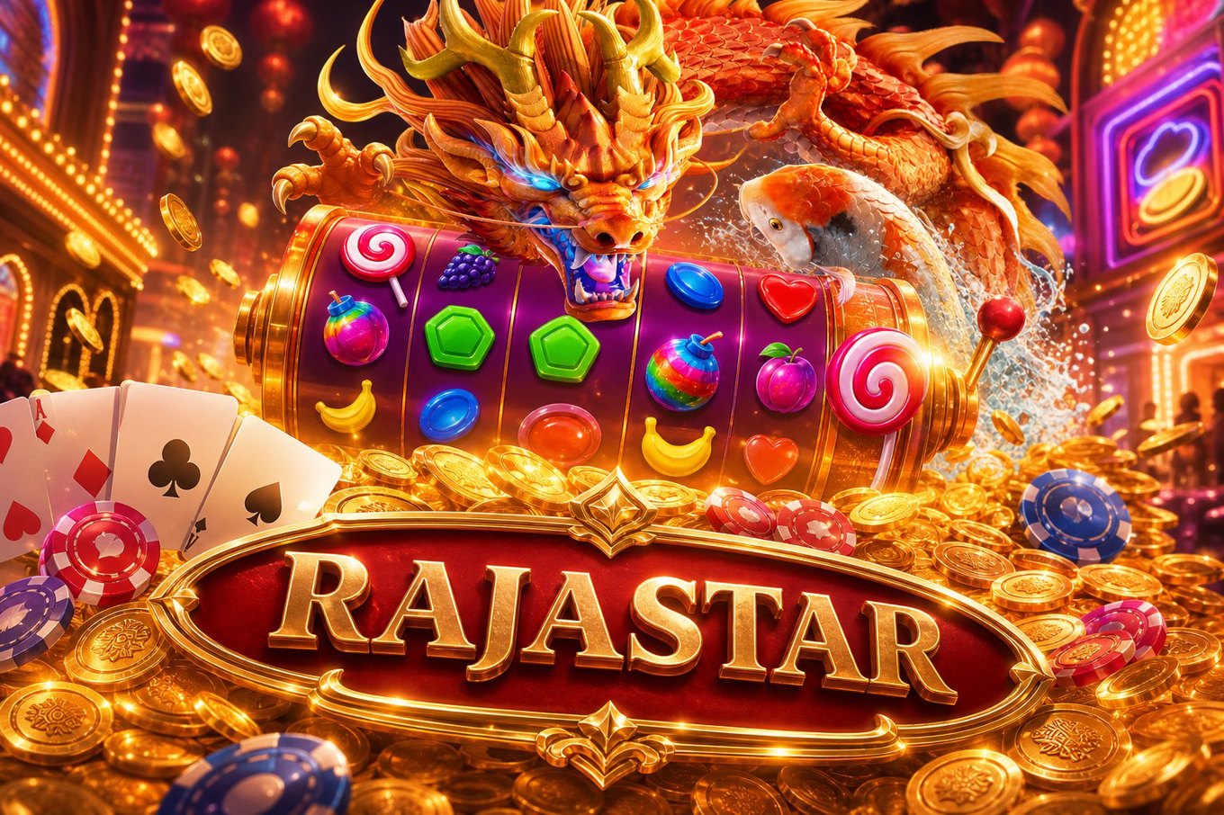 Ilustrasi panduan unduhan RAJASTAR dengan perangkat ponsel dan ikon keamanan